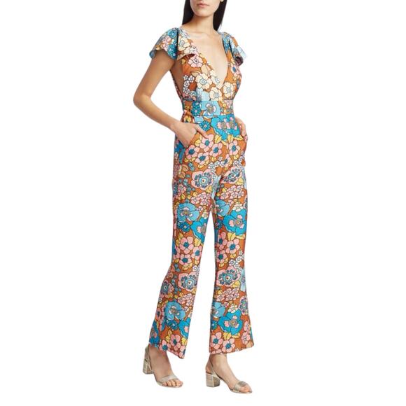 Dodo Bar Or Jenny Floral Jumpsuit - Flower Brown - Medium - Picture 16 of 16